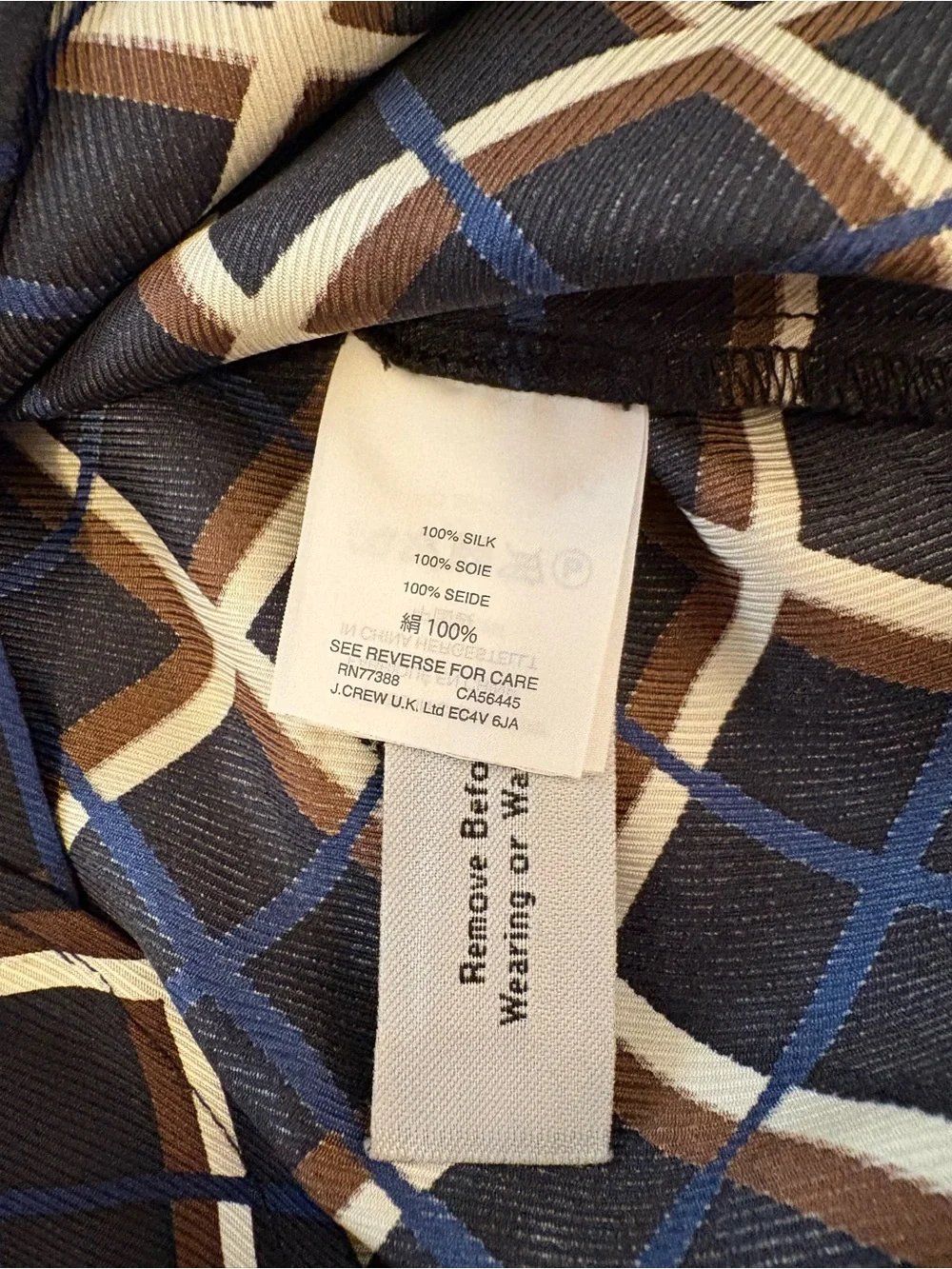 J. Crew crew silk