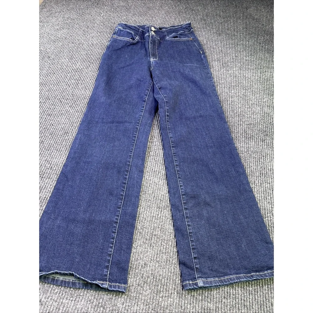 Judy Blue High Rise wide leg Jeans Women's 11/30 Blue Stretch Denim