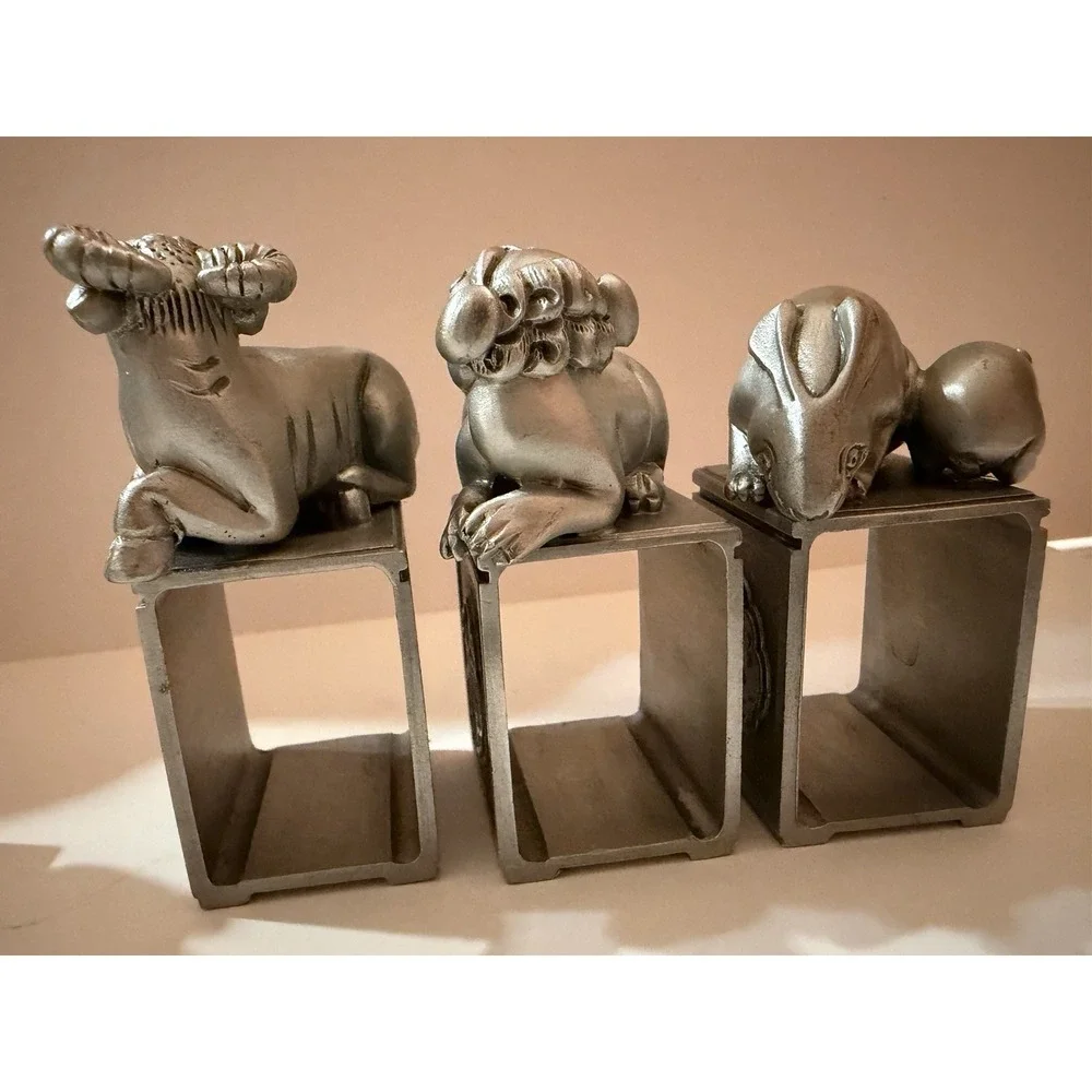 Tumasek Solid Pewter –‎ Eight Immortals & Auspicious Animals (Set of 6)