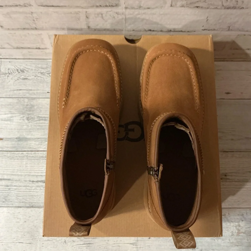 UGG NIB Women's Size 9 UGG Cityfunc Ultra Mini Chestnut