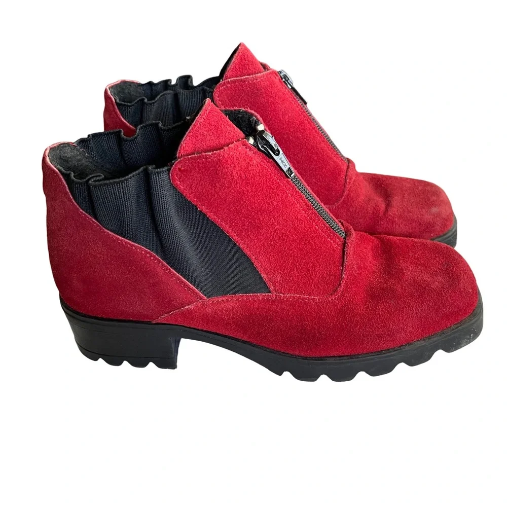 Barbo red suede