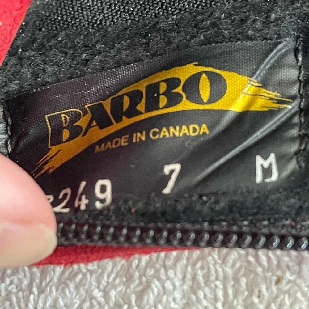Barbo red suede