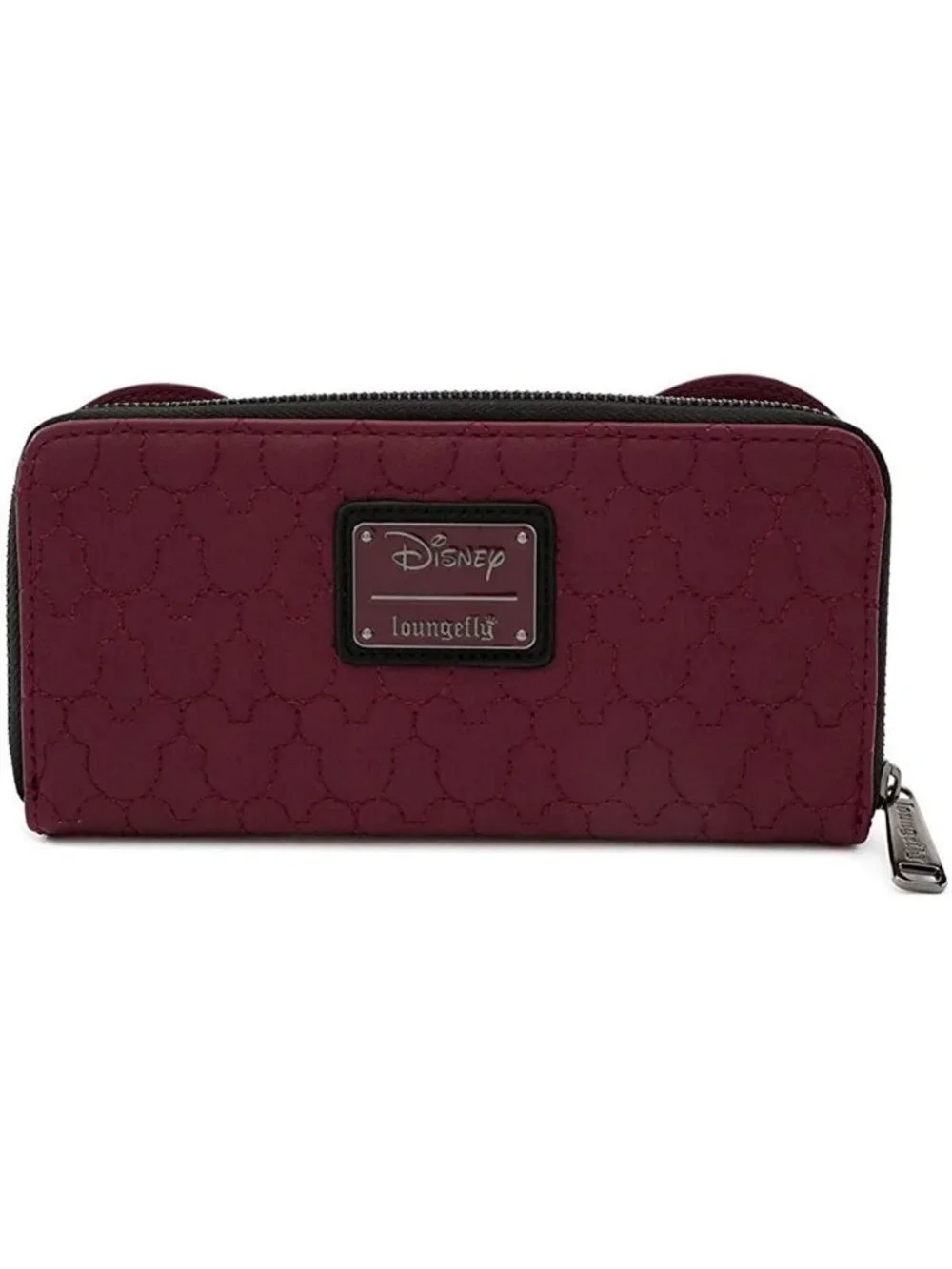 Quilted Minnie Mouse Zip Around Wallet with Velvet Bow | Cute Disney Accessory
