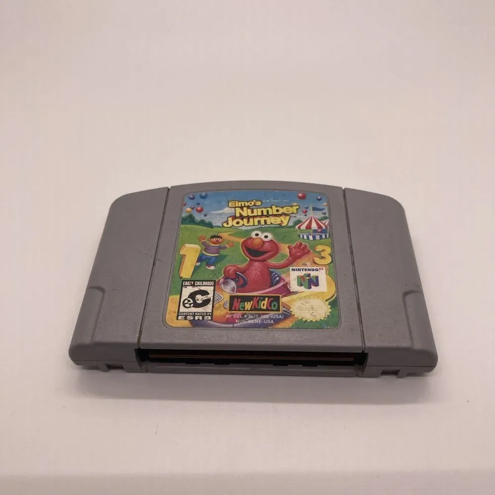 NewKidCo Elmo's Number Journey Nintendo 64 N64 Sesame Street NTSC-U/C EC