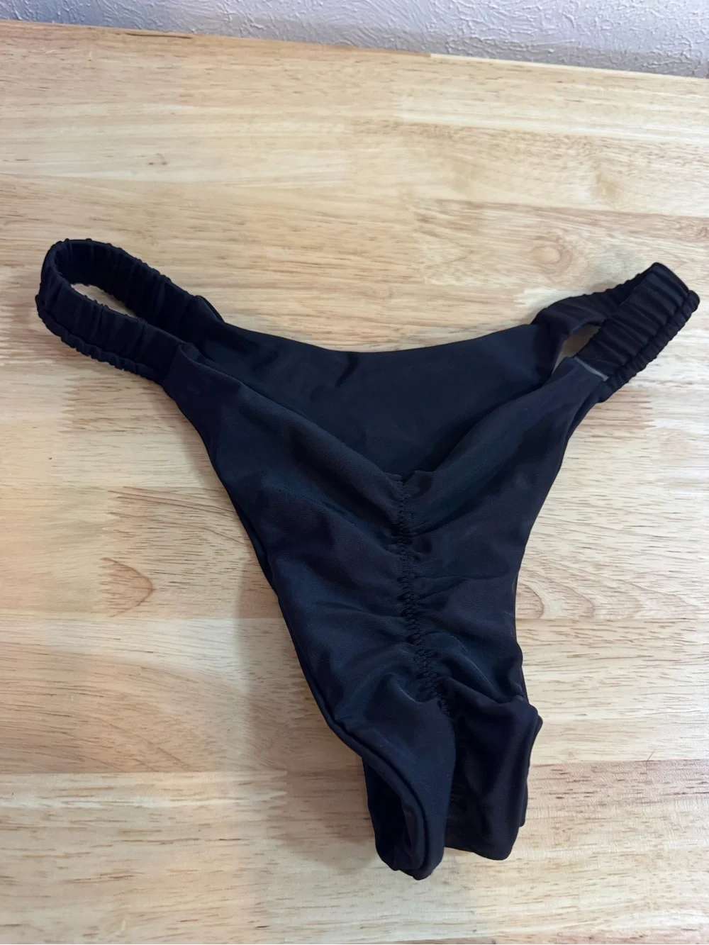 N/A black thong