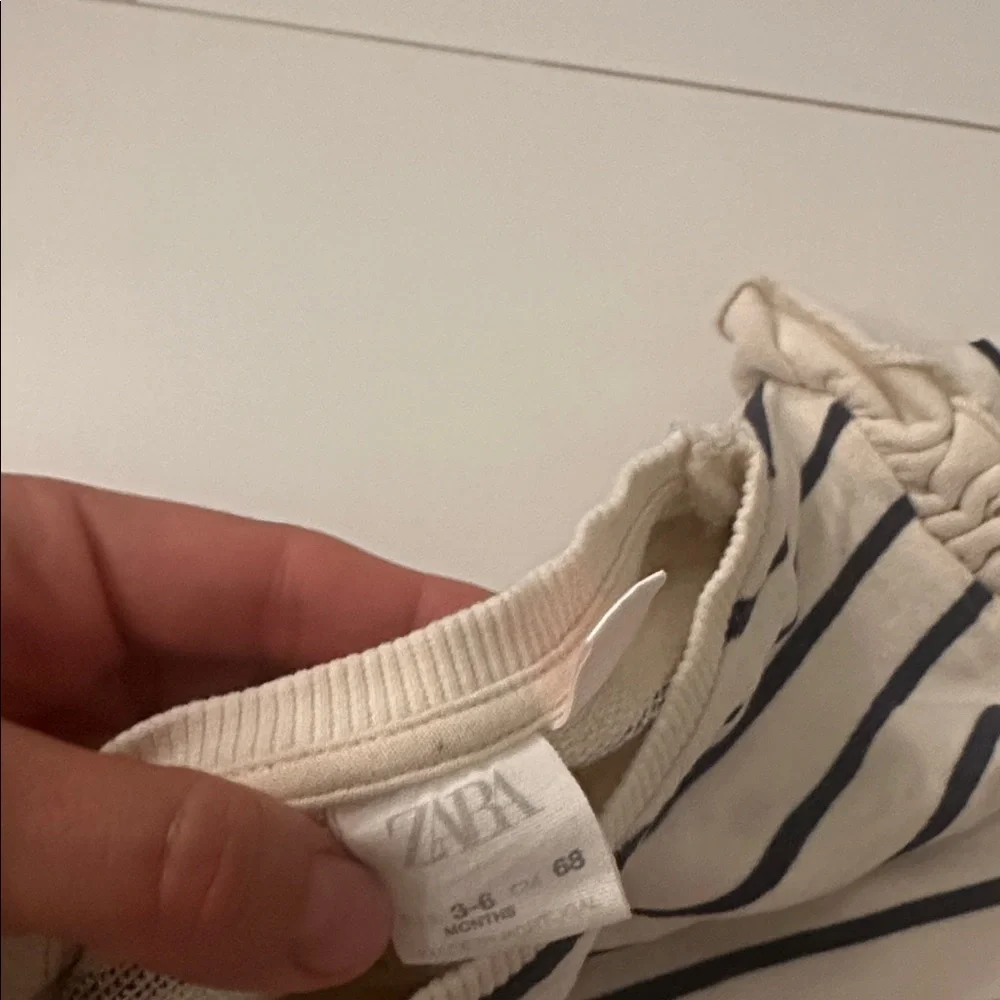 Zara striped ruffle