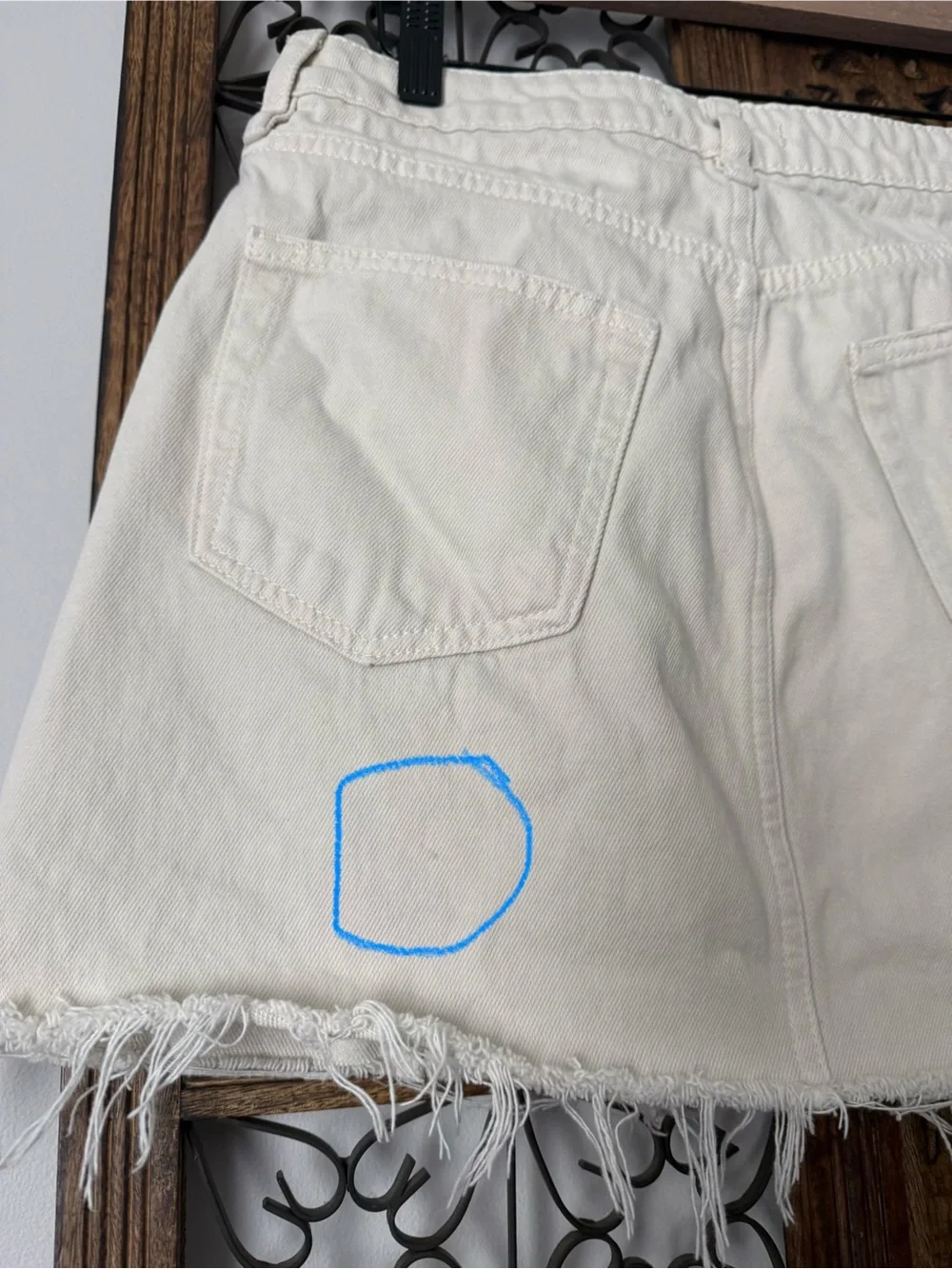 We The Free cream denim