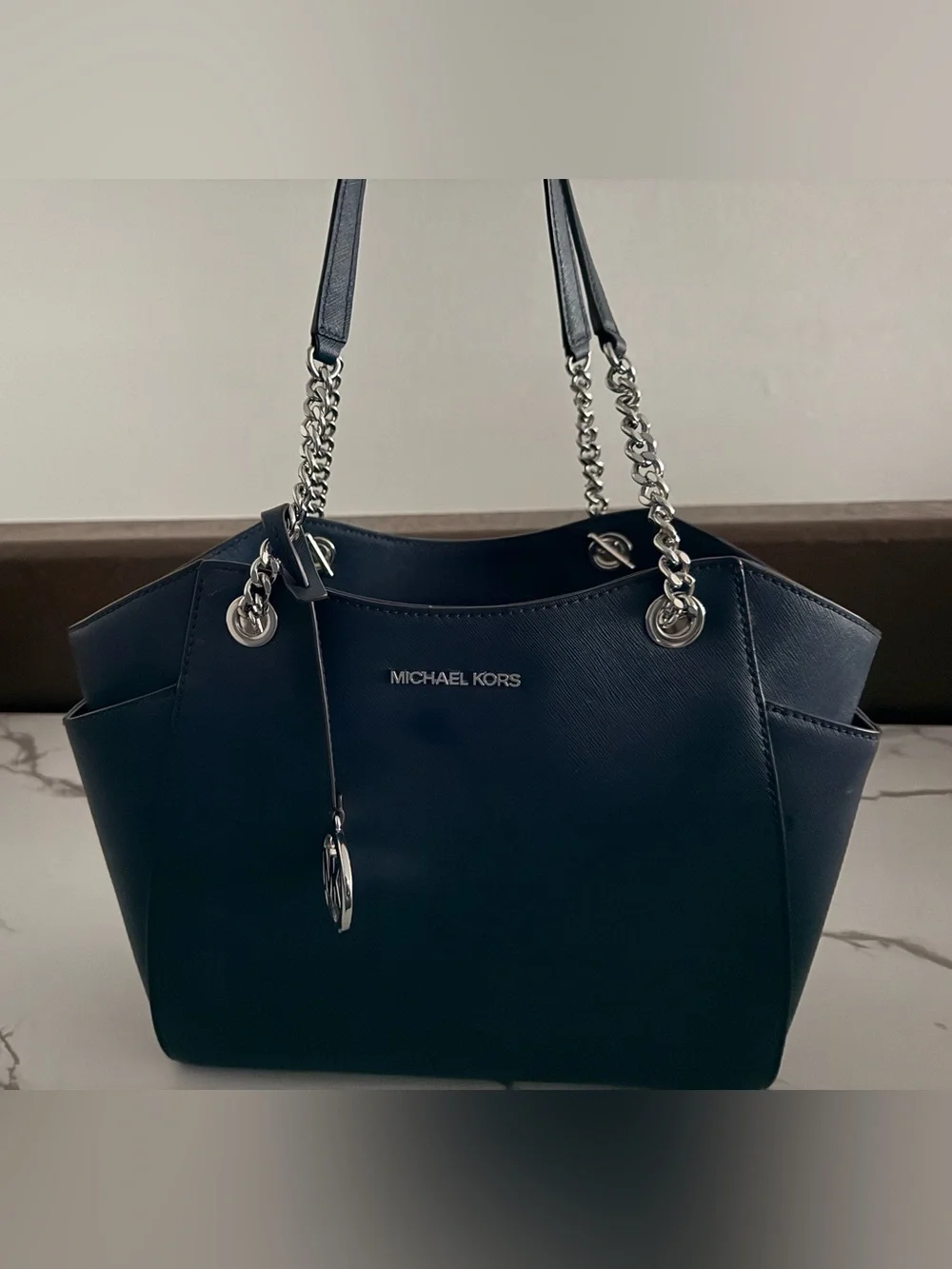 Michael Kors structured navy