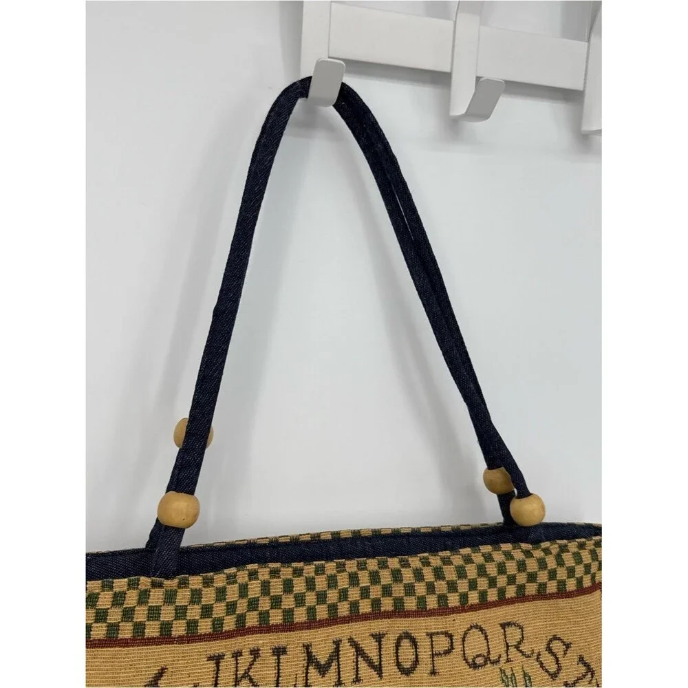 Vintage tapestry tote