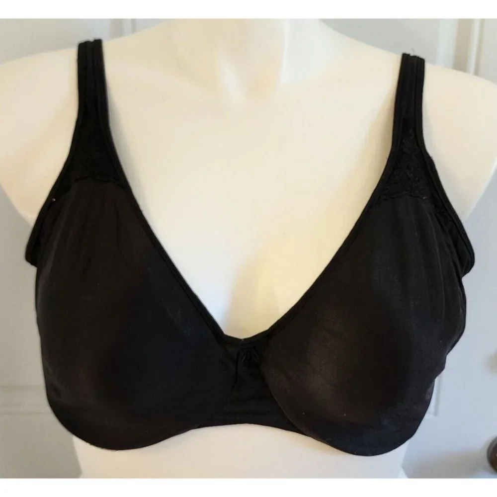 Bali 3385 Women's Passion For Comfort Minimizer Bra Underwire Unlined‎ Black 40D
