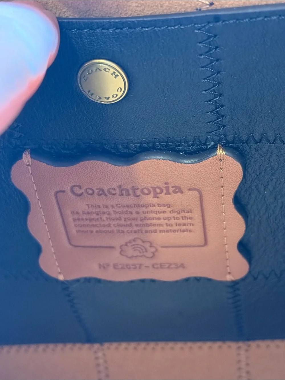 Coach patchwork leather