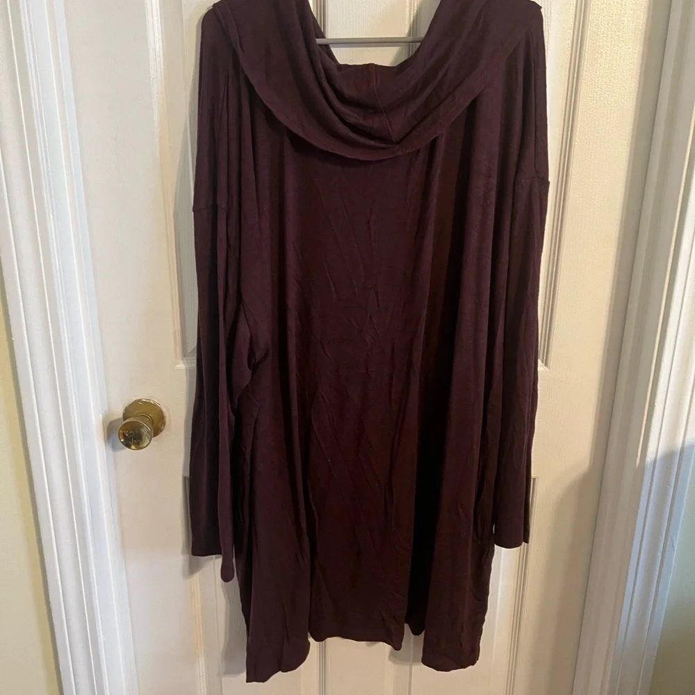 Lane Bryant Knit Cowl Neck Sweater -Merlot Color- Size 34/36
