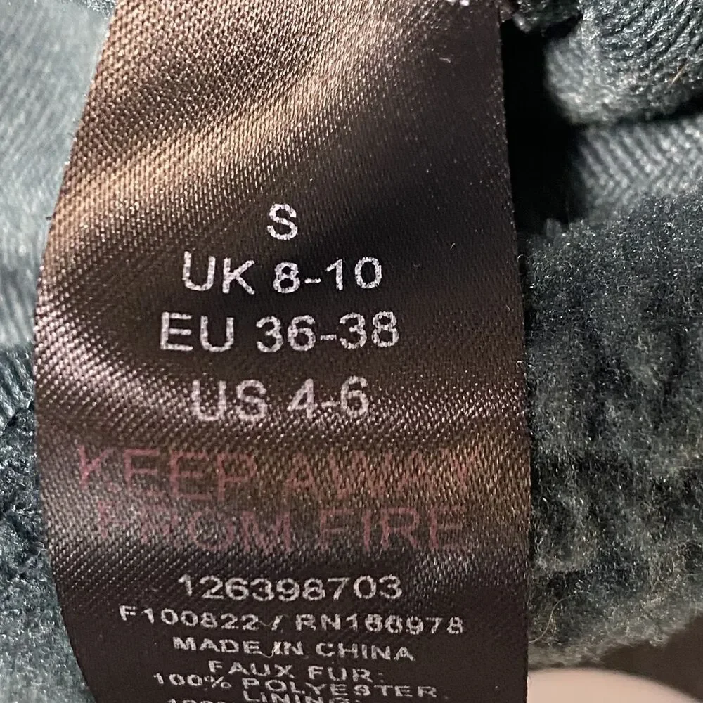 Topshop green fleece